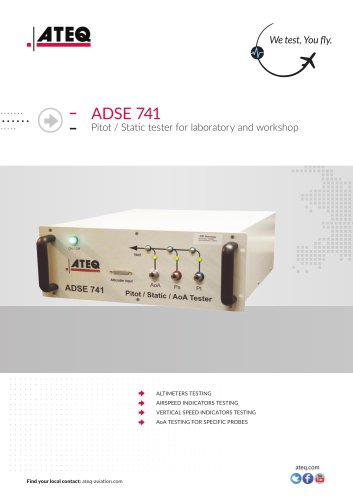 Pitot static tester - ADSE 741