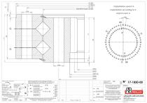 Standard crossed rollers Double row slewing rings with internal gear