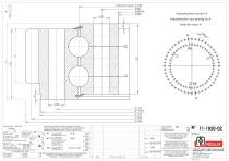 Standard double row ball slewing rings with external gear