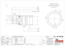 Standard single row ball slewing rings with internal gear thin sections