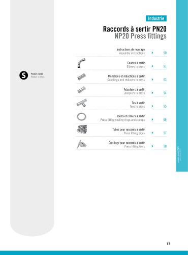 Industry : NP20 Press fittings