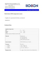 Pull & Insert RTD temperature sensor for experimental  facilities and mechanical equipments-TM1201