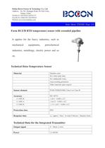 RTD temperature sensor with extension tube TM1503-Form B/BUZ