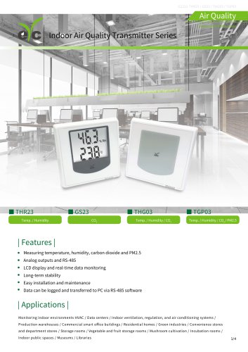 eyc-teh THG03 CO2 Temp. & Humidity Transmitter