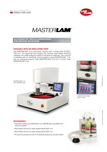 AUTOMATIC METALLOGRAPHIC POLISHING MACHINE