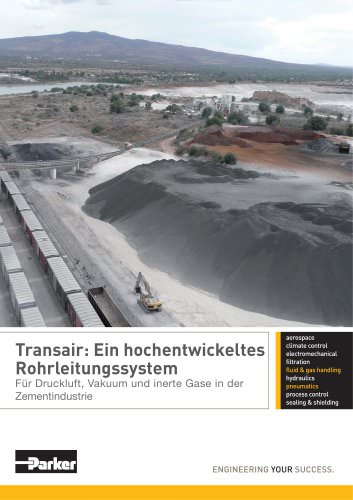 Parker Transair - Ein hochentwickeltes Rohrleitungssystem Für Druckluft, Vakuum und inerte Gase in der Zementindustrie