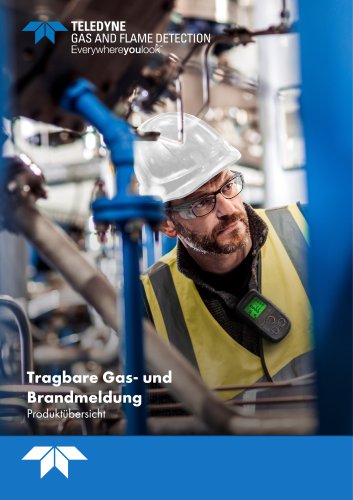 Tragbare Gas - und  Brandmeldung Produktübersicht EMEA