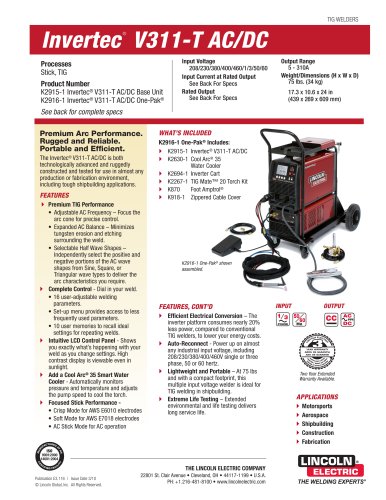 Invertec® V311-T AC/DC