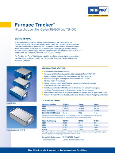 Hitzeschutzbehälter-Serien TB4900 und TB4000