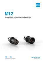 M12Abgewinkelte Leiterplattensteckverbinder