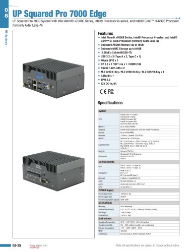 UP Squared 6000 Edge