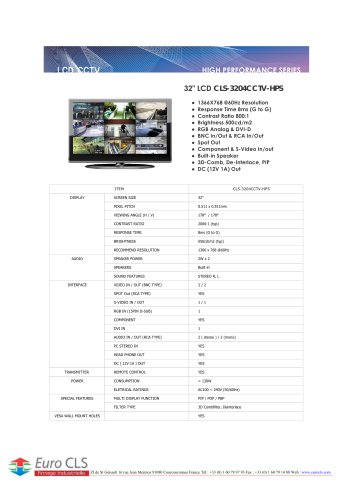 CLS-3204CCTV-HPS