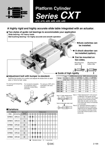 Platform Cylinder Series CXT