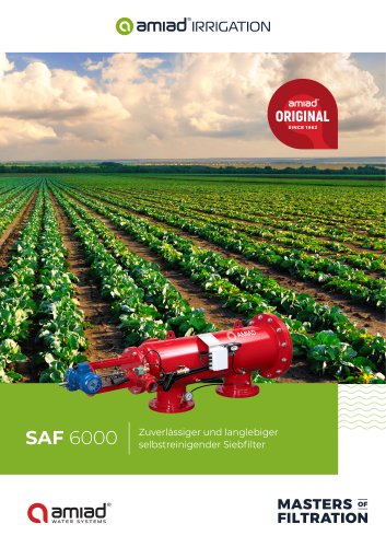 SAF 6000 Filters Catalogue IRRIGATION 2023_DE