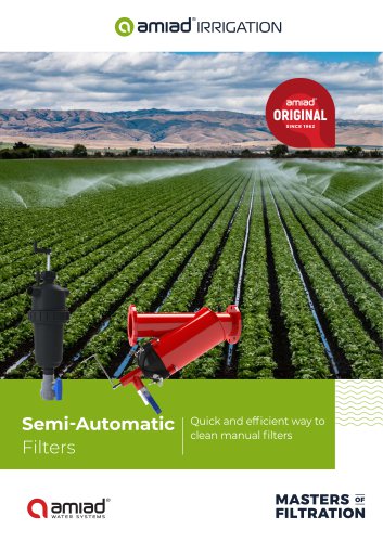 Semi-Automatic Filters Catalogue IRRIGATION 2023_EN