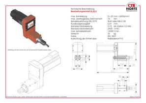 Bearbeitungsspindel SK 30 / HSK 50-1