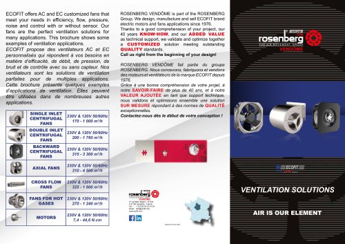 ECOFIT flyer fans applications