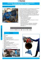 Mobile Orbitale Kettentrenn- und Anfasmaschine für dickwandige Rohre & Pipelines PROTEM OCM - 2