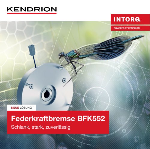 Broschüre | Federkraftbremse - INTORQ BFK552