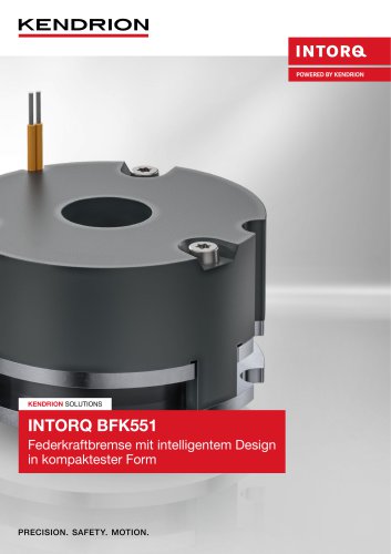 Broschüre | Federkraftbremsen - INTORQ 551