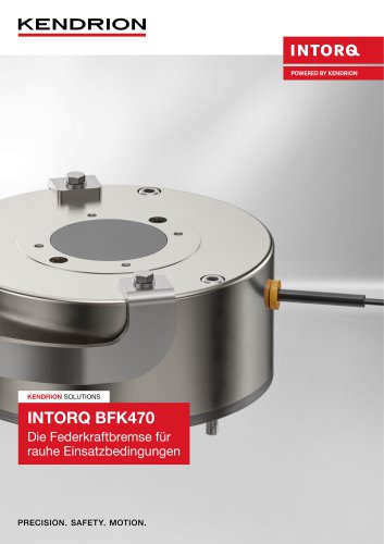 Broschüre | Federkraftbremsen - INTORQ BFK470