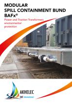 Modular spill containment bunds for transformers BAFX