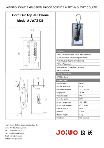 Joiwo Corded Out Telephone JWAT136