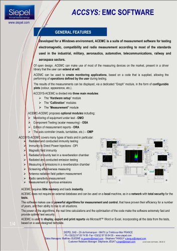 ACCSYS EMC SOFTWARE