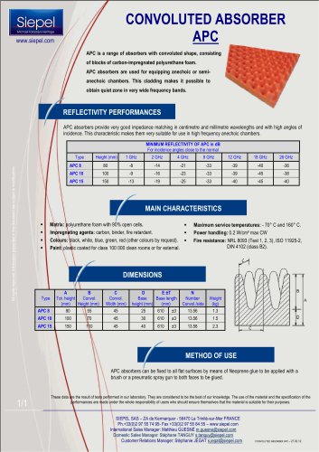 CONVOLUTED ABSORBER APC