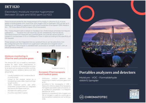 CHROMATOTEC Brochure: Portables analyzers and detectors