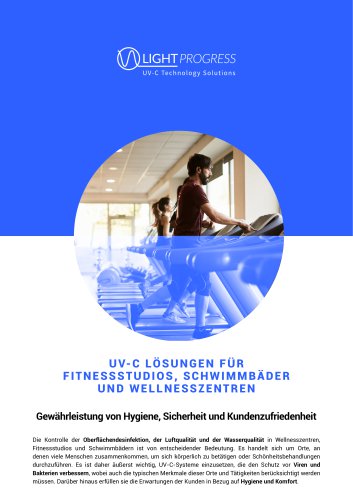 U V- C LÖ S U N G E N F Ü R F IT N E S S S T U D I O S , S C H W I M M B Ä D E R UND WELLNESSZENTREN