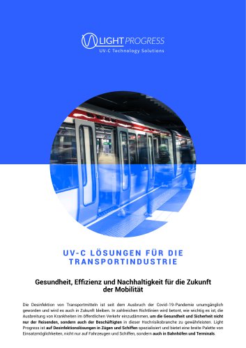 UV-C LÖSUNGEN FÜR DIE TRANSPORTINDUSTRIE