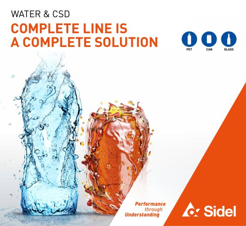 COMPLETE LINE IS A COMPLETE SOLUTION WATER & CSD