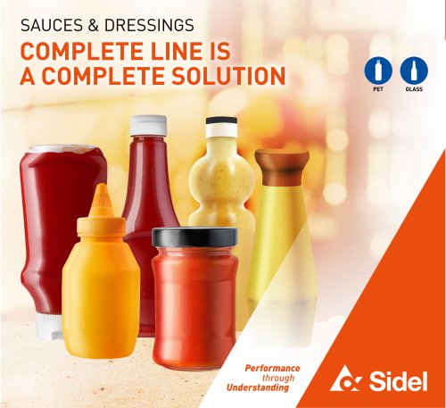 SAUCES & DRESSINGS COMPLETE LINE BROCHURE