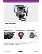 VECTOR MINI Electric Hydraulic Pump Cut Sheet