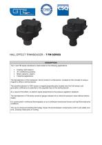 HALL EFFECT TRANSDUCER –  T/TM SERIES