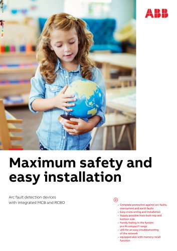 Maximum safety and easy installation AFDDs S-ARC1 and DS-ARC1