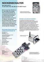 Nockenschalter & Nockenschalter im Gehäuse, Typen OM, ON und OL - 4