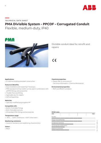 PMA Divisible System - PPCOF - Corrugated Conduit