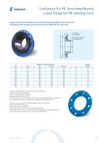frischhut Losflansch für PE-Vorschweißbunde