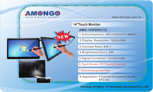 Amongo  14" NEW 1920x1080 pixels (Electromagnetic pen) AMG-14IPDX01T2