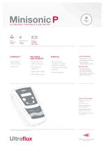 Minisonic P - Portable ultrasonic flow meter: simple and robust