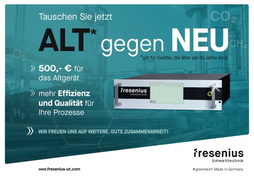 Alt gegen Neu: Eintauschaktion f&uuml;r Messger&auml;te