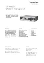 Gas Analyzer GA210 O2 paramagnetisch - 1