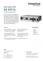 Gas Analyzer GA210 O2 paramagnetisch Datenblatt
