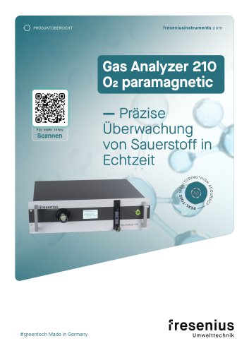 Gas Analyzer GA210 O2 paramagnetisch &ndash; Produkt&uuml;bersicht