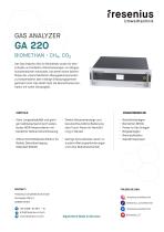 Gas Analyzer GA220 Biomethan Datenblatt
