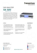 Gas Analyzer GA320 N2O CO2 CH4 Datenblatt