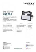 Gas Analyzer Portable GAP100 Datenblatt