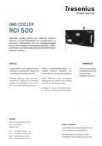 Messgaskühler RCI 500 Datenblatt